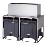 4171996 | Trolley Metos Double | Roller Bin VM500/900
