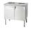 4208465 | Bioavfallsskåp 2 x 30l | Metos LBJK-2 2x30l/240mm
